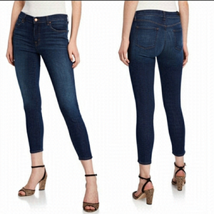 J Brand Veruca Crop Skinny Mid Rise Dark Wash Jeans Size 28